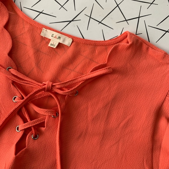 CORAL BLOUSE - Picture 7 of 7